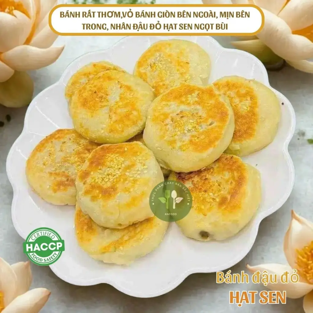 Bánh đậu đỏ hạt sen