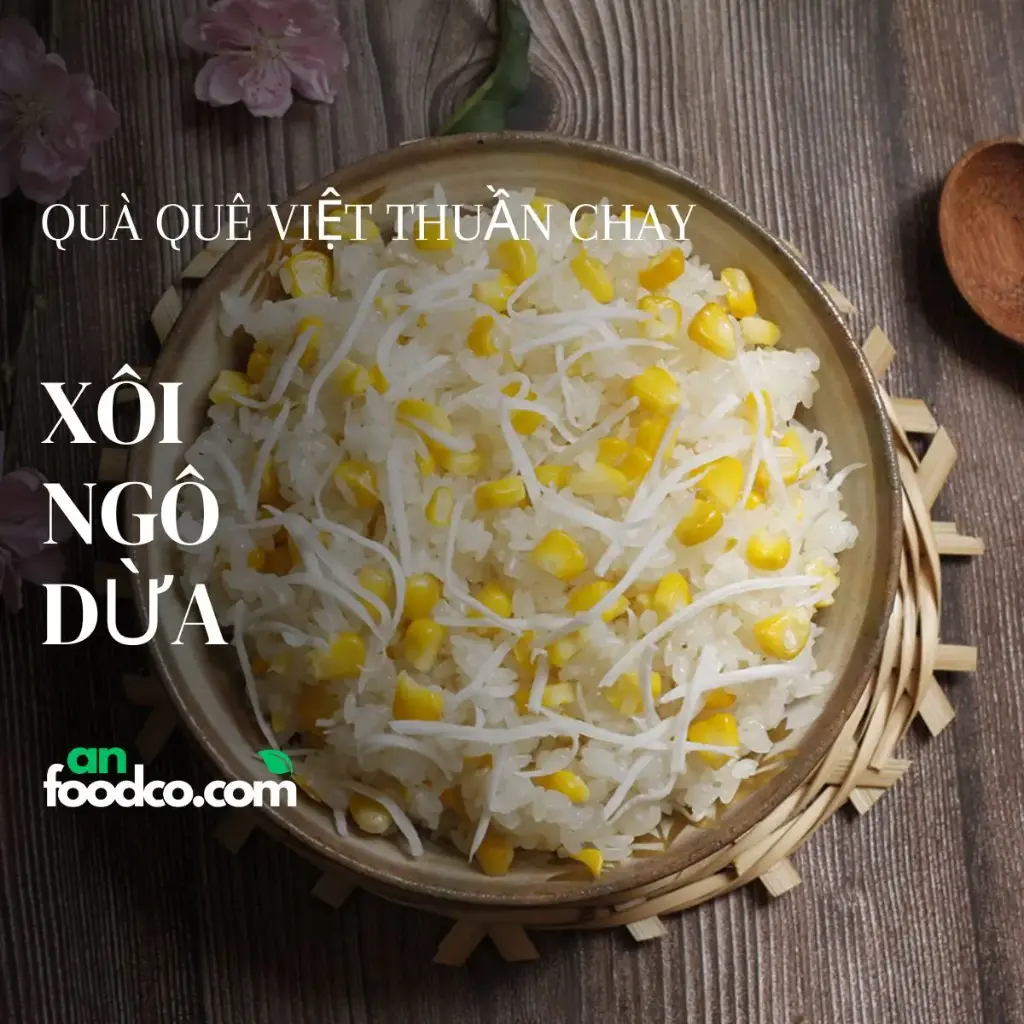 Xôi ngô dừa Nam bộ