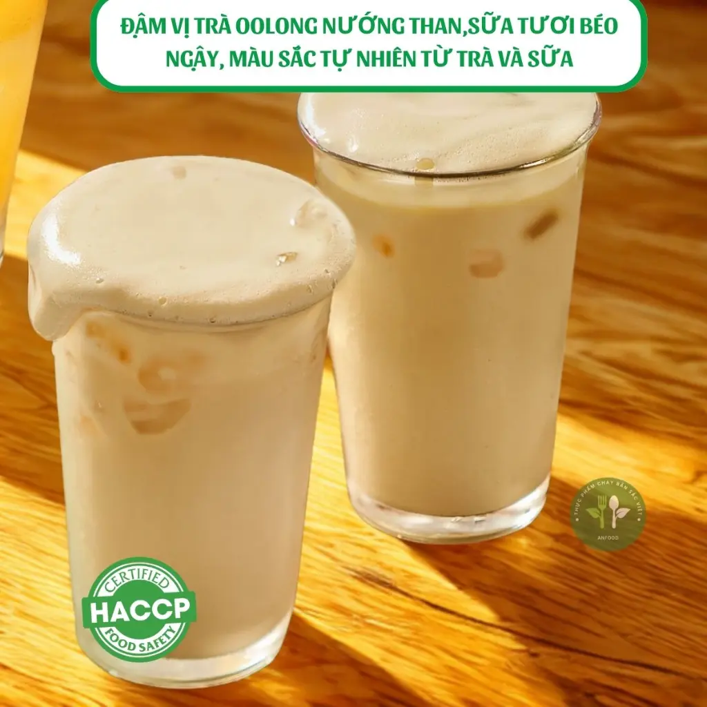 Set Oolong sữa nướng than